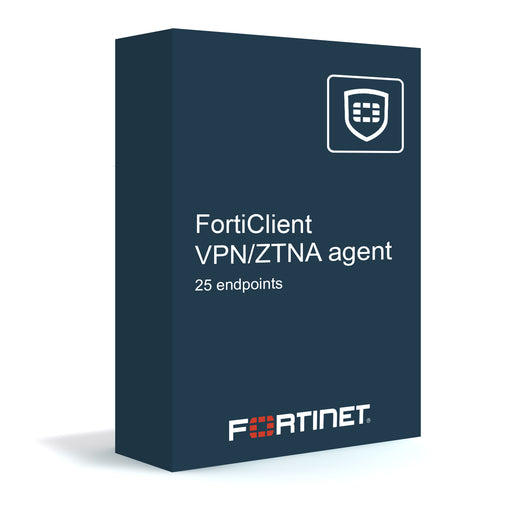 FortiClient VPN/ZTNA Agent Subscriptions with 24x7 FortiCare for 25 endpoints
